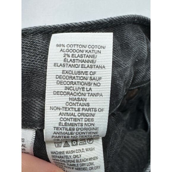 Lucky Brand Men's 221 Original Straight Black Denim Jeans - Size 32x32 (32x31.5) - Picture 6 of 7